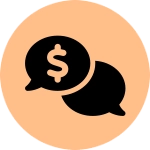 Chat Bubbles Dollar Sign